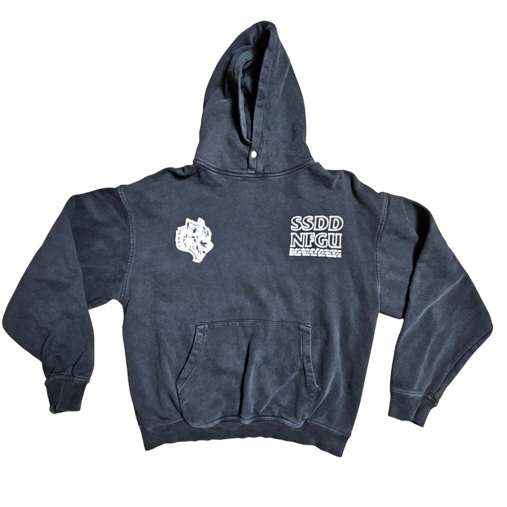 Darc Sport Wolves‎ SSDD NFGU Until Valhalla Graphic Hoodie Mens M Streetwear